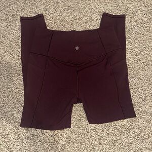 Athleta Deep Purple Salutation Leggings